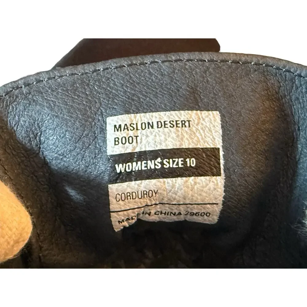 SeaVees Maslon Sneaker Poplin Navy Blue Corduroy Chukka Desert Boot  Womens 10